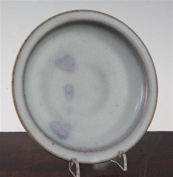 A Chinese Jun-type dish, 17.5cm